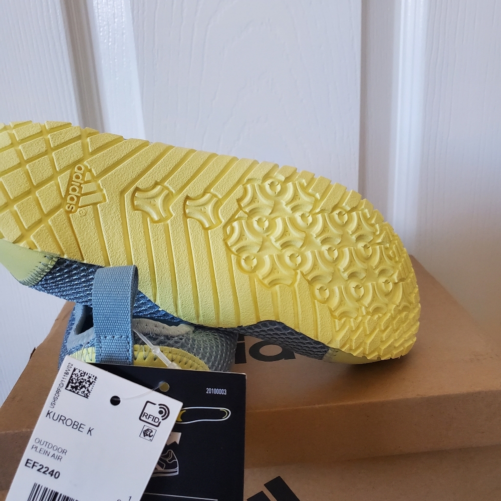 Adidas Kurobe Water Shoes Blue and Yellow - Picture 9 of 11